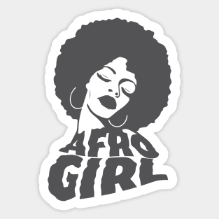 Afro Girl Sticker